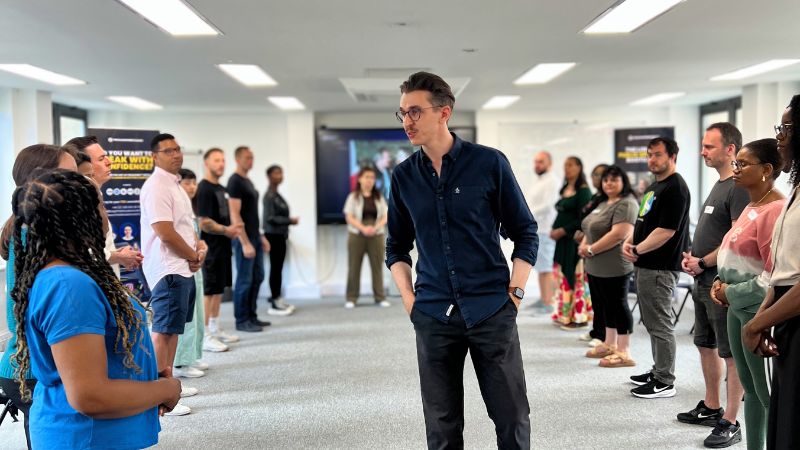 Bootcamp attendees — real coaching in action